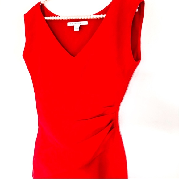 {DVF} Bevin Poppy Red Dress 4 - Picture 6 of 8